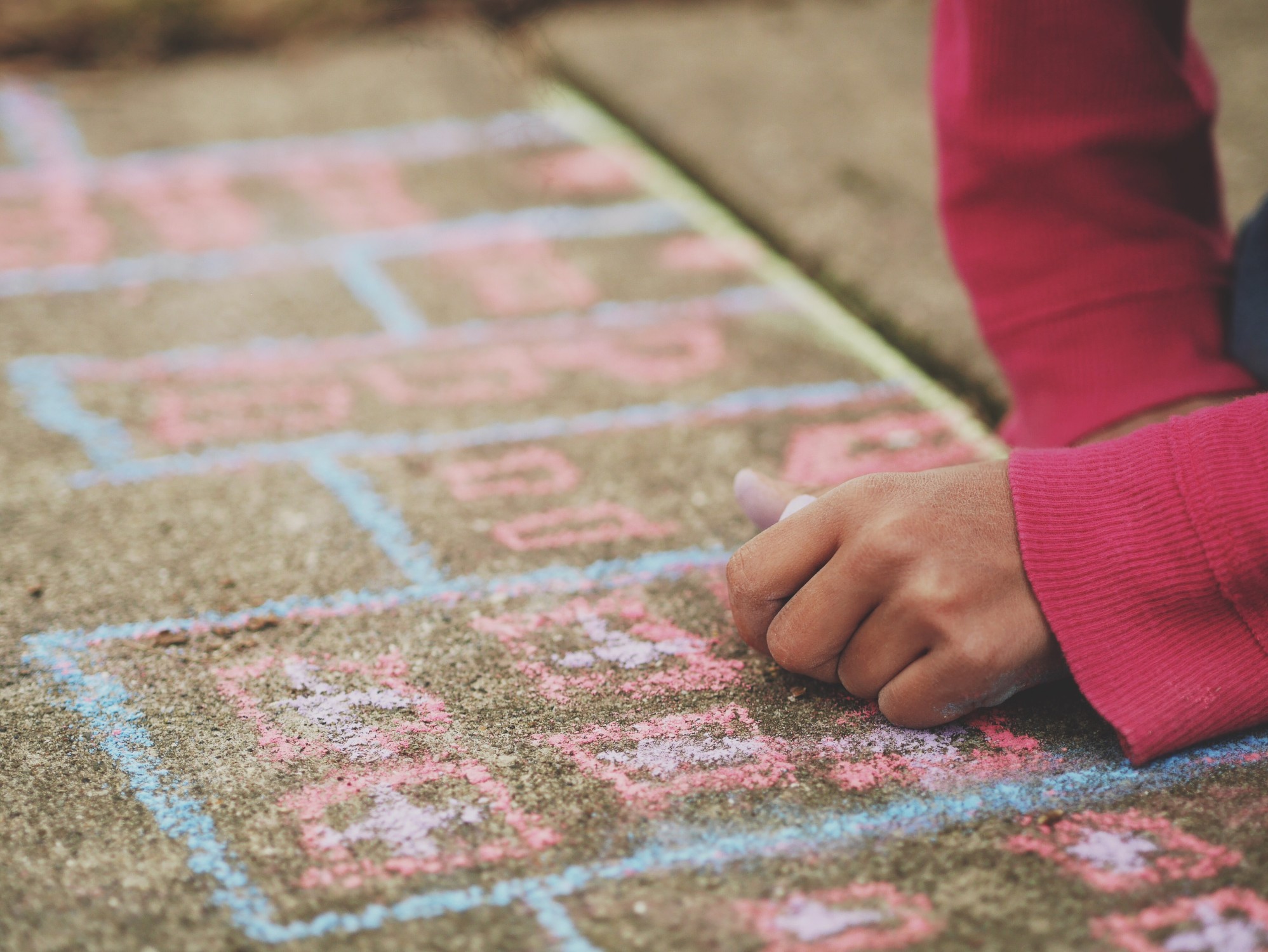 A child enjoying playful, active outdoor time